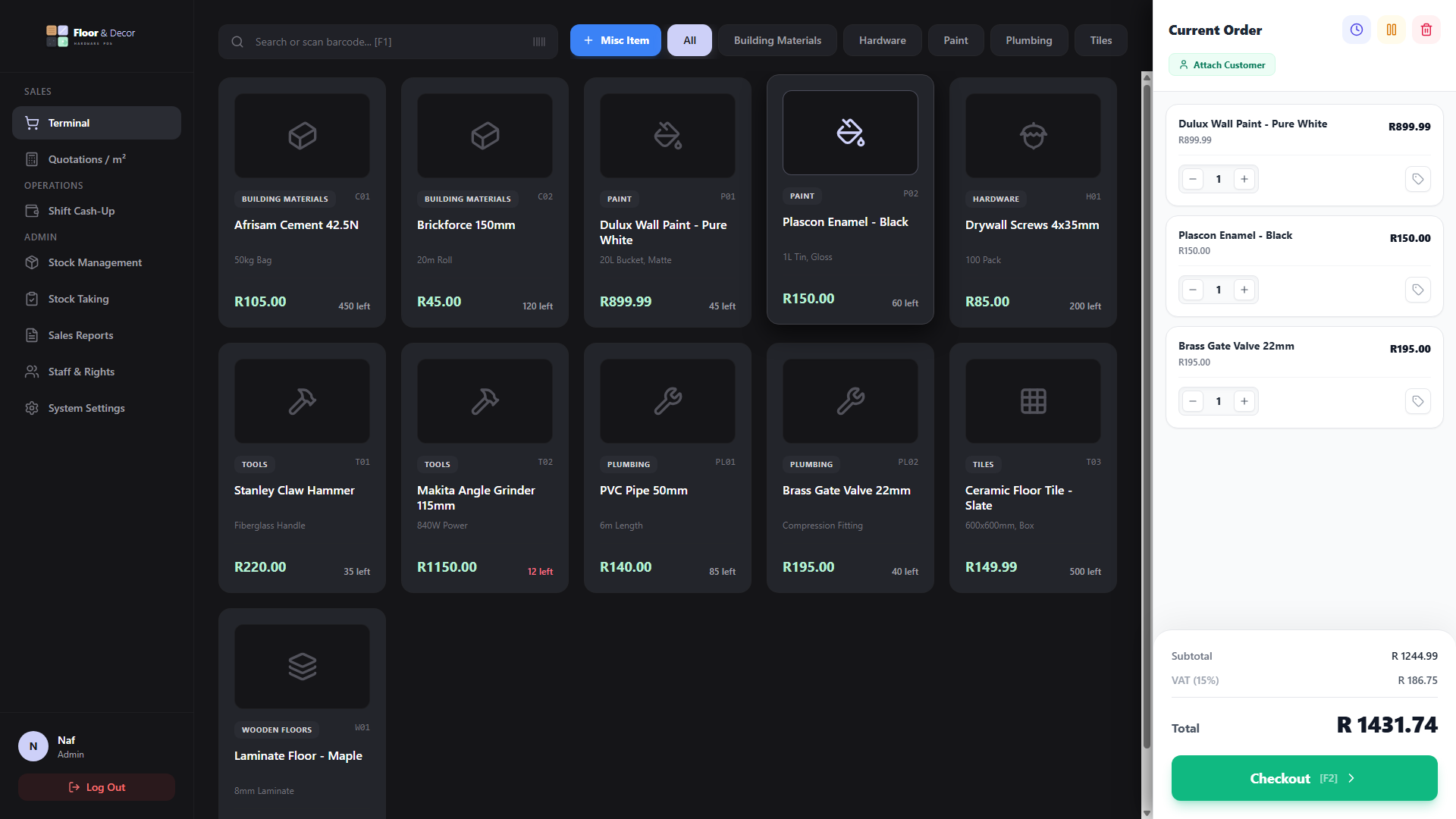 Axious Cloud POS system
